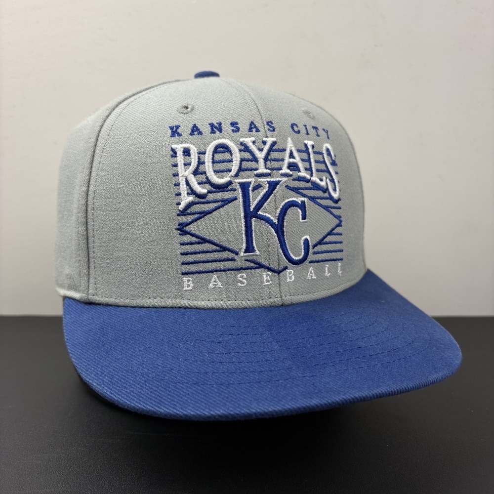 Kansas City Royals Hat Gray Royal Blue MLB 47 Brand Baseball Snapback Cap